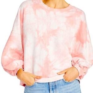 Rebecca Minkoff Oversized Tie Dye Sweatshirt Slouchy Lounge Athleisure XS